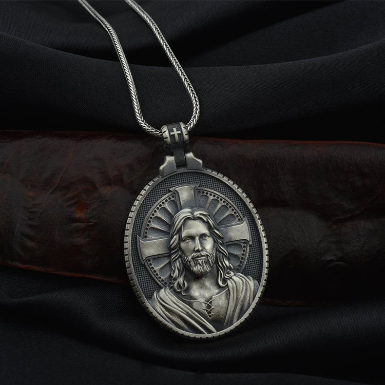 Jesus Christ Vintage Cut Necklace