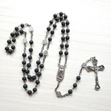 Our Lady of Guadalupe Rosary - Black Beads