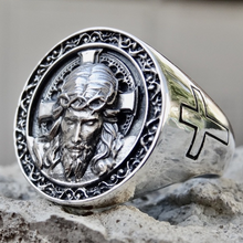 Cross of Jesus Signet Ring