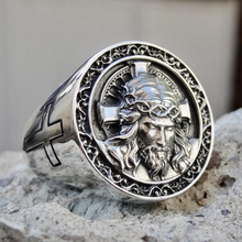 Cross of Jesus Signet Ring