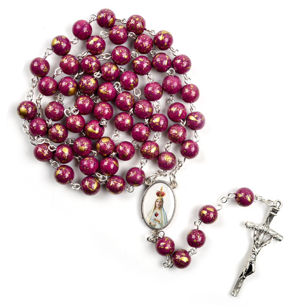 Our Lady of Fatima Purple Rosary
