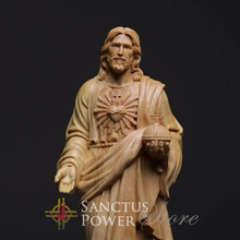 Hand Carved Sacred Heart of Jesus Altar Display