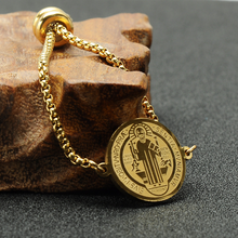 St. Benedict Stainless Steel Bracelet (Adjustable)