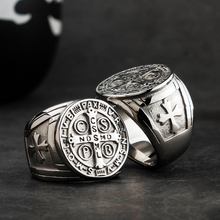 St. Benedict's Symbol Titanium Steel Ring