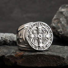 St. Benedict's Symbol Titanium Steel Ring